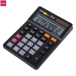 Deli Calculator M01320 - 12 Digit - Black color