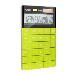 Deli High Quality Stylish Calculator Solar 12 digit Calculator