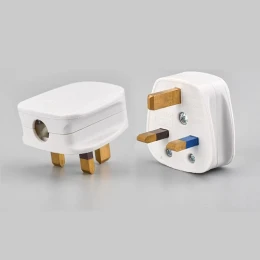 High Quality 3 Pin Household Plug Fused 13A Flat