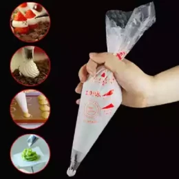 10pcs Plastic Disposable Piping Bags Cake Cream Decorating