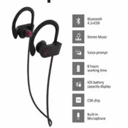 L4 Super-aural Bluetooth Wireless Earphone- RT558 Sport Bass Bluetooth