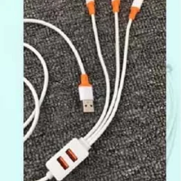 2 USB HUB   3 IN 1 Data Cable for iPHONE Micro USB And Type C- Fast Charging Data Cable