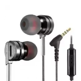 QKZ DM9 Zinc Alloy HiFi Metal In Ear Earphones - Black