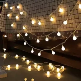 28 led Ball shape Fairy Lights, warm white snow ball Waterproof Decorative Fairy Lights 28 pieces set