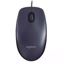 Logitech M90 Wired USB Mouse, 1000 DPI Optical Tracking, Ambidextrous PC / Mac / Laptop - Black