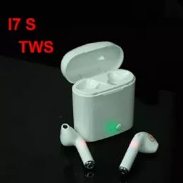 TWS i7s Double Dual Mini Earphone With Power Case-White