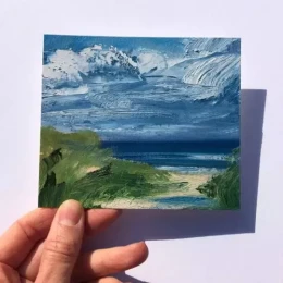 Mini Canvas sheet (4.5 X 4.5 inch) - 10 Pcs