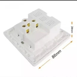 One Gang Switch Socket, Wall Electrical Power Multifunction 8 Pin single gang Switch Socket