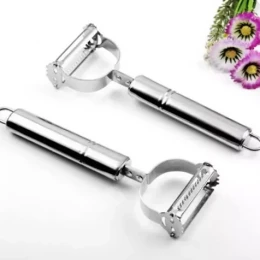 Stainless Steel Double Side Multi-functional Vegetable Peeler Cutter Kitchen Tool