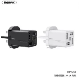 REMAX RP-U43 WANFU 4USB ADAPTER EU 5V-3.4Av BLACK