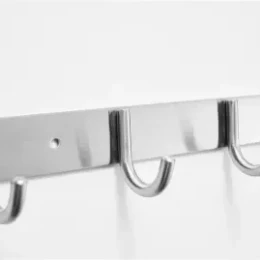 Stainless Steel 5 Hooks Towel Coat Clothes Hooks for Hanging Kitchen Bathroom Home