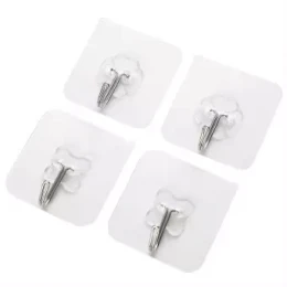 10 PCS Wall Hanger Clothes Hook Waterproof Sticky Hook