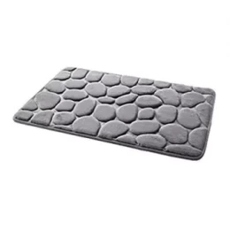 3D lestone Non-slip Water Absorbent Mat Pad Bathroom Kitchen Entrance Door Mats