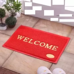 Welcome Door Mat PVC Bath mat Anti Slip For Home office (Color: Rendom)