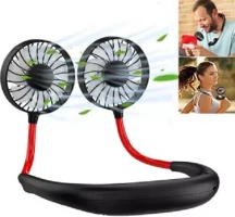 New neck-hung fan Lazy small fan Portable mini fan Household sports USB folding fan No Ratings