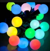 LED Color Changing Fairy Light Ball Shaped - 28 bulbs, LED Ball Shaped String Fairy Lights Multi-color, 28 LED Ball light, Party, Wedding decoration, Holiday lights