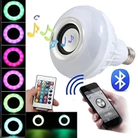 Smart Led Remote Control Bluetooth Speaker Music Bulb - AC, RGB remote control Bluetooth music bulb lamp, Led Music BulbWith Bluetooth..