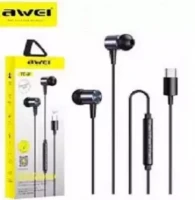 AWEI TC-2 Super Bass Sound Earphone In-Ear Sport Earphones With mic Headset For Type-C