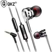 QKZ DM9 Zinc Alloy HiFi Metal In Ear Earphones - Black