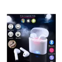 i7s TWS Wireless Bluetooth Earbuds with Charging case -White