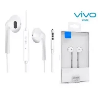 White VIVO Earphone With MIC And Box Packing XE680