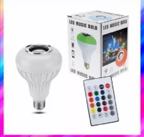 Smart Led Remote Control Bluetooth Speaker Music Bulb - AC, RGB remote control Bluetooth music bulb lamp, Led Music BulbWith Bluetooth..