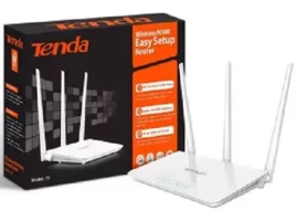 Tenda F3 300 Mbps 3 Antennas Router - White