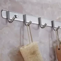 Stainless Steel 5 Hooks Towel Coat Clothes Hooks for Hanging Kitchen Bathroom Home