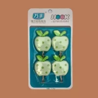 Exclusive Apple Shape Wall Hooks-4Pcs