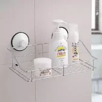 Stainless Steel Bath and Kitchen Storage Basket Shelf Organizer