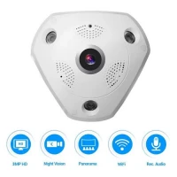 2MP Panoramic WiFi Camera HD VR CAM 360 Degrees - White