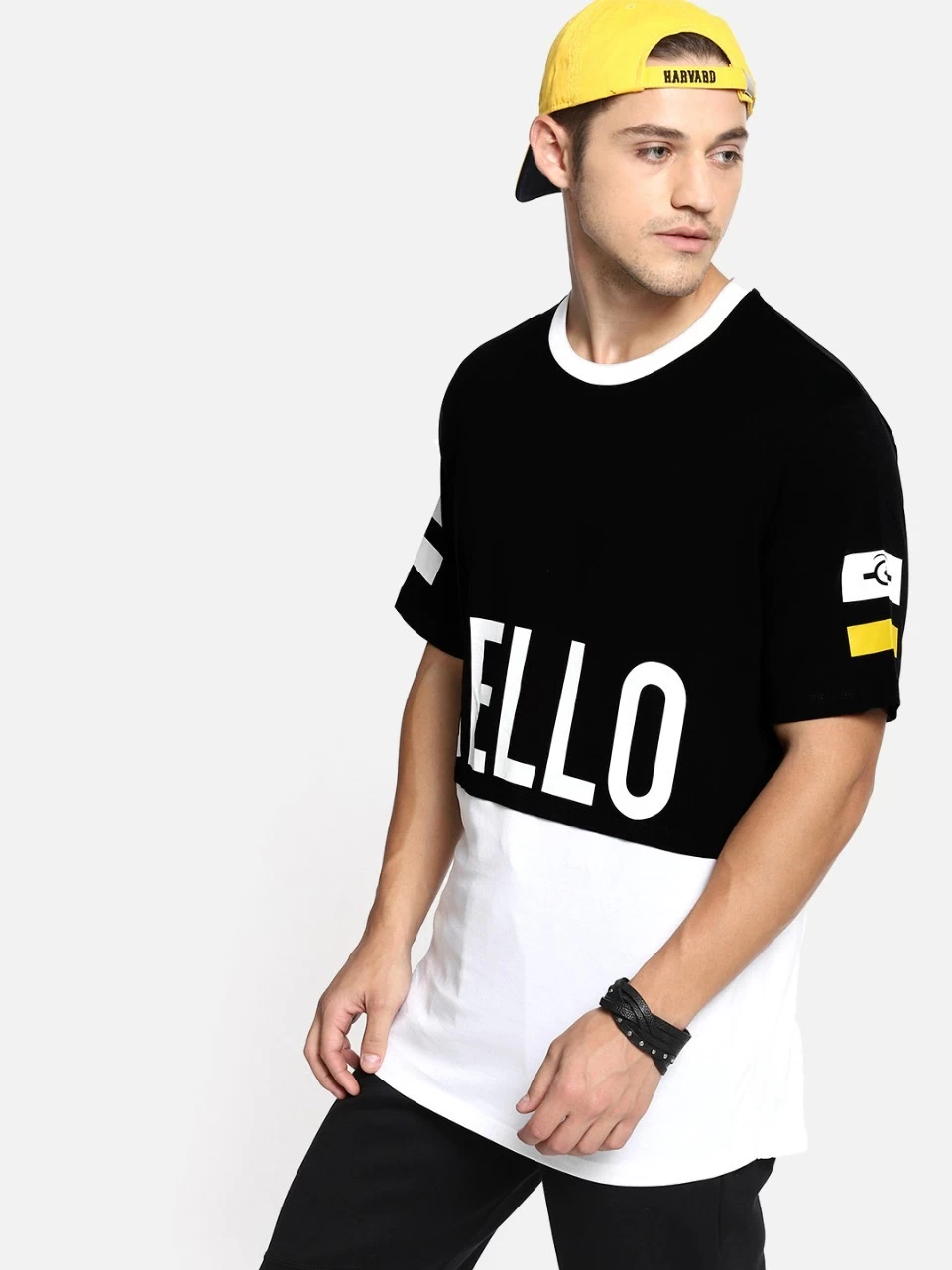 Men’s Stylish Design Half Sleeve Cotton Premium T-shirtMen’s Premium T-Shirt HB-12