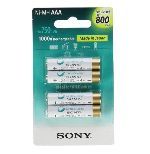 2Pcs Sony Rechargeable Battery AAA