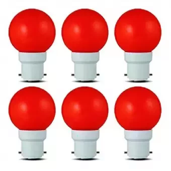 Deco Mini 0.5w B22 Base LED Bulb - Dream Light - Red Color