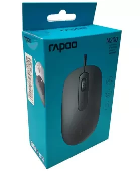 Black Rapoo Optical Mouse N200