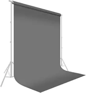 Grey Screen Backdrop Background For Photography (Without stand) - 5.6 x 9 feet