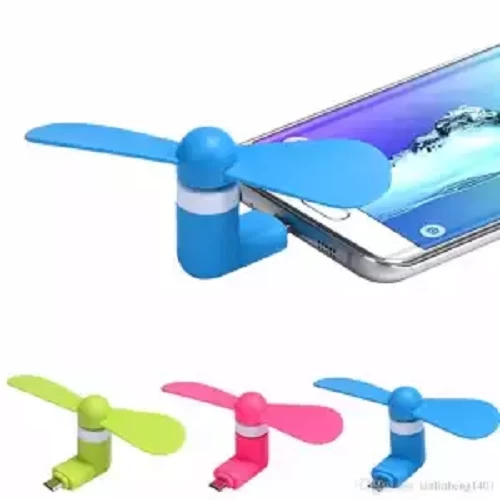 Portable USB Mini Fan for otg supported Smart Phone – Blue