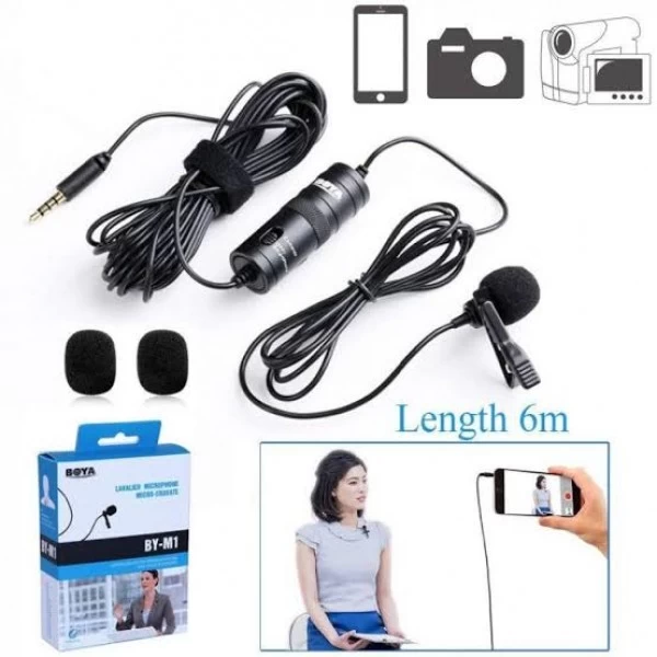 BOYA M1 Microphone for Mobile/ Laptop/ Camera
