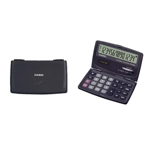Solar and Battery Portable Large Display Basic Calculator