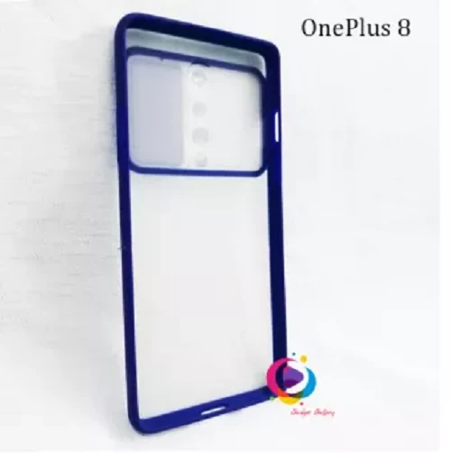 ONEPLUS_8 Case Lens Privacy Protection Slide Camera Cover Shockproof Anti-Scratch Translucent Matte Protective Case