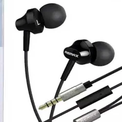 Remex RM 501i In Ear Earphone Stereo Headset BASE - Black and white / Headphone