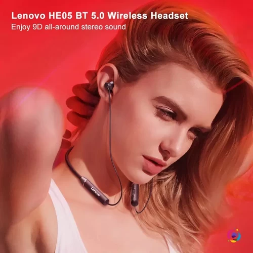 Lenovo Wireless Headsets HE05 Sport Earphone Magnetic Bluetooth 5.0