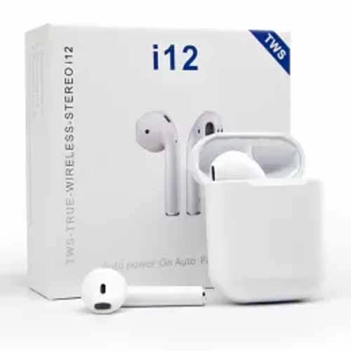 i12 Tws Wireless Bluetooth 5.0 Stereo Earphone Touch Control Headphones