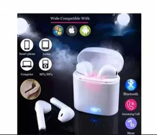 HBQ I7S Double Dual Mini Wireless 4.1 Bluetooth Earphone With Power Case