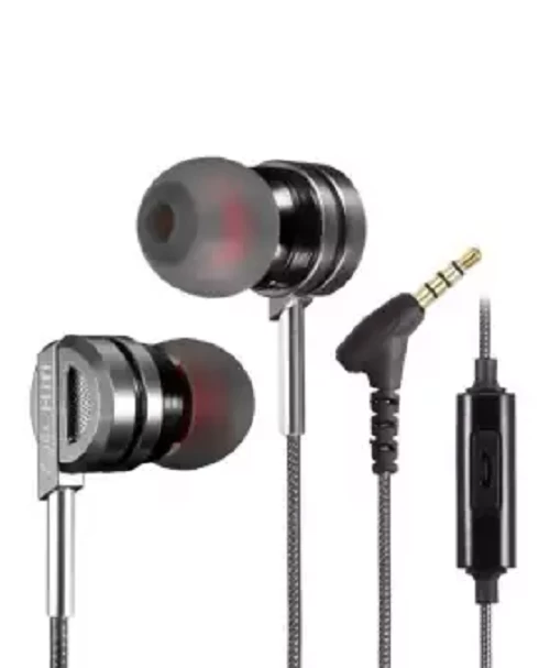 QKZ DM9 Zinc Alloy HiFi Metal In Ear Earphones - Black