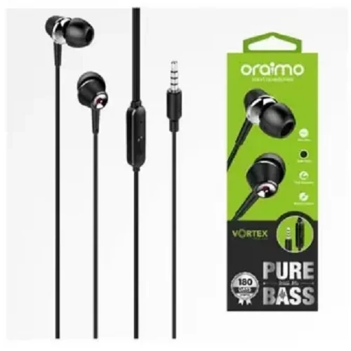 Oraimo Vortex 2 In Ear Earphone Bass Boost HD Mic Headphone