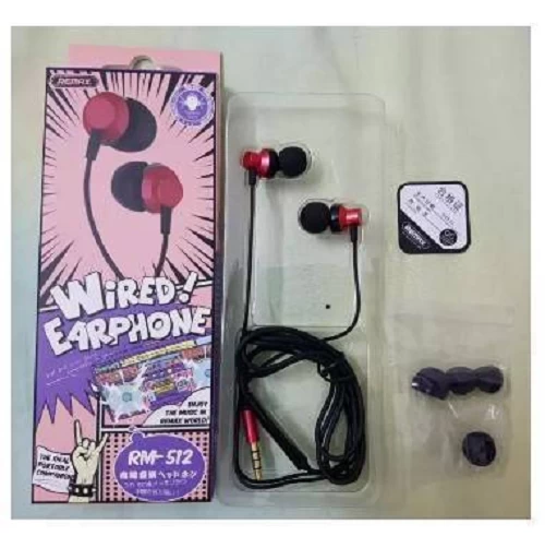 REMAX RM 512 Best Performance Music Wired Ear Earphone