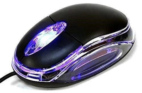 3D Optical Wired USB Mouse - Black