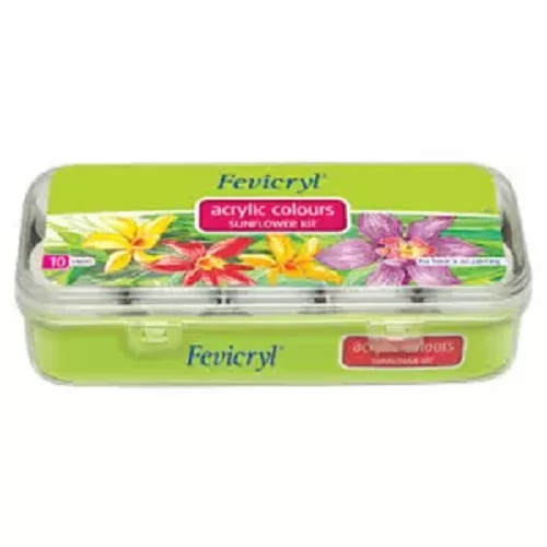 Fevicryl Acrylic Colour Sunflower Kit - 10 Shades