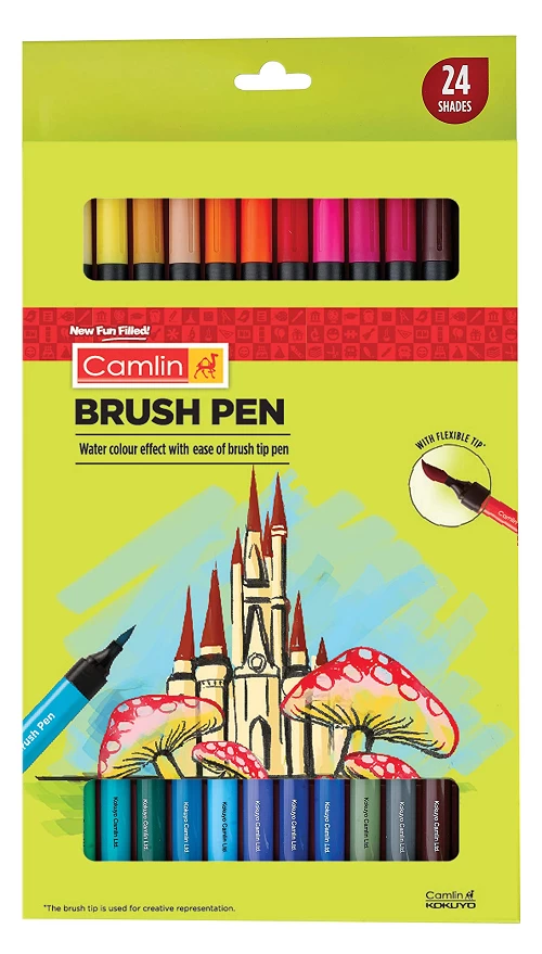 Camlin Brush Pen - 24 shades/pcs